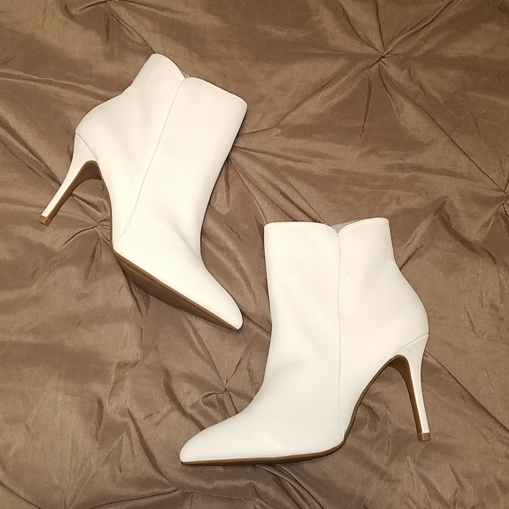 Pointy Toe Ankle Booties Heels